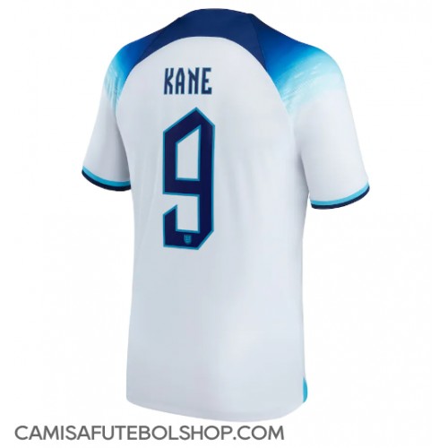 Camisa de time de futebol Inglaterra Harry Kane #9 Replicas 1º Equipamento Mundo 2022 Manga Curta